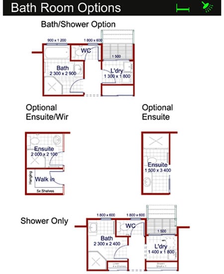 Hoek Modular Homes Home Builders Bathroom Options